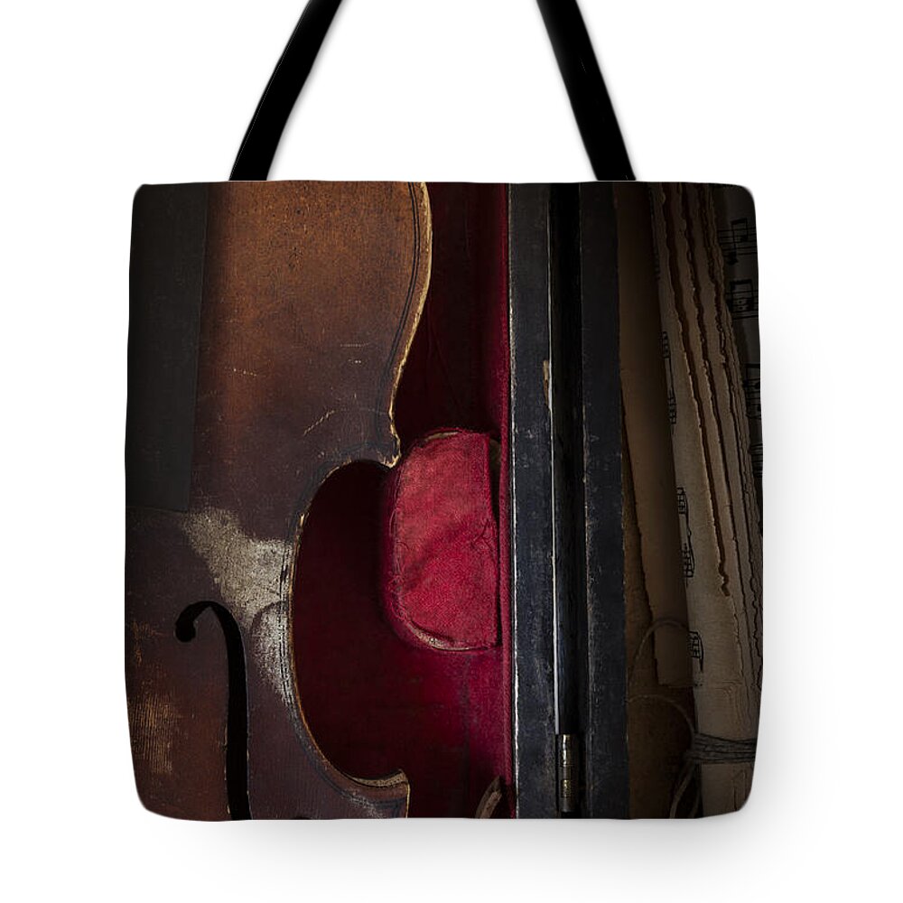 Violin Tote Bag featuring the photograph Silent Sonata by Amy Weiss