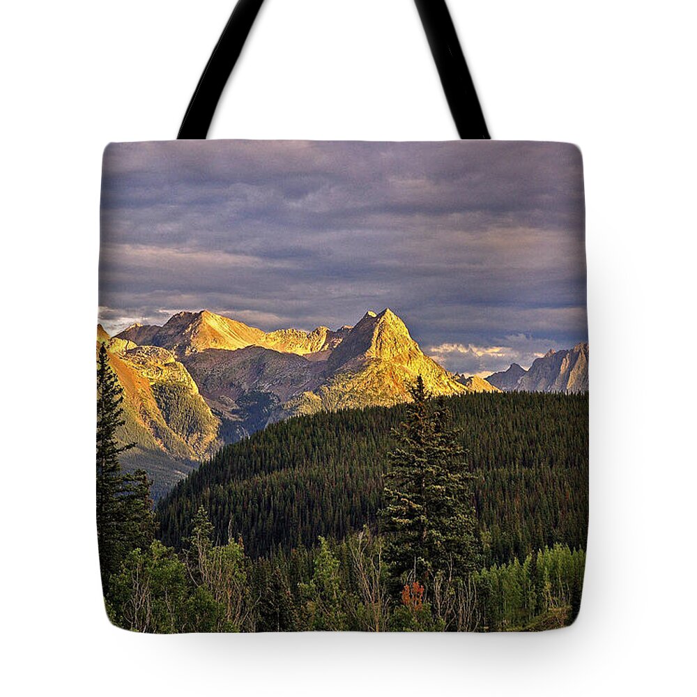 Silverton Tote Bag featuring the photograph Silverton Sunset Colorado by Ginger Wakem