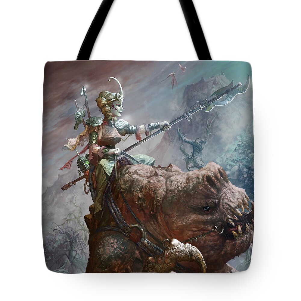 Star Wars Tote Bag featuring the digital art Singing Mountain Sister by Ryan Barger