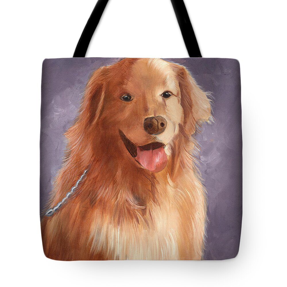 Pets Tote Bag featuring the painting Sir Angus by Kathie Camara