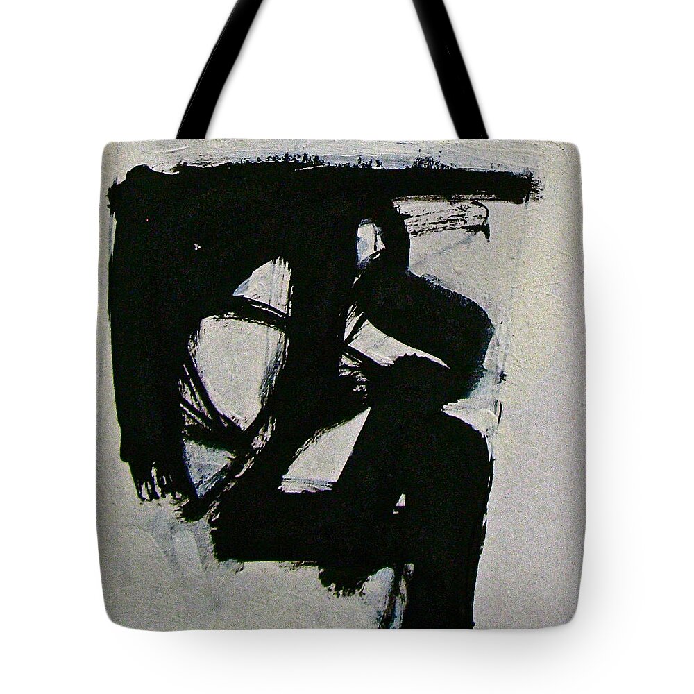 Abstract Drawing Tote Bag featuring the painting Sketchbook 3 pg 19 by Cliff Spohn