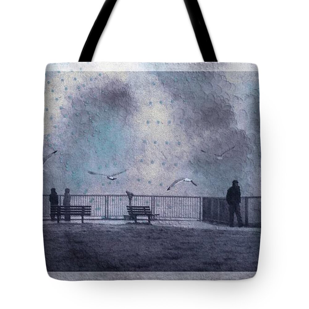 Birds Tote Bag featuring the photograph Sky dance by Suzy Norris