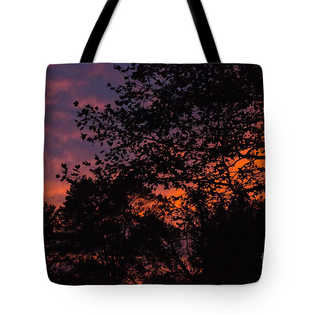 Sky Tote Bag featuring the photograph Sky On Fire 3 by Judy Wolinsky