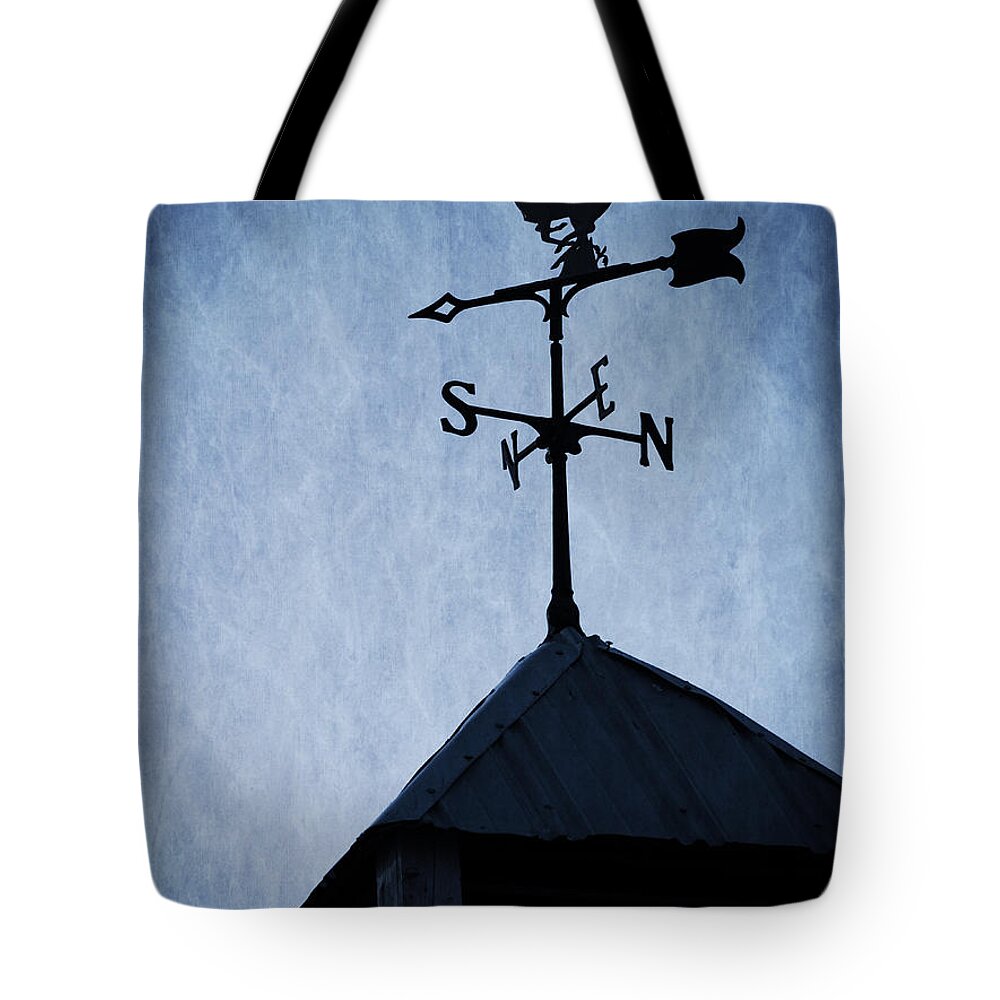 Deer Tote Bag featuring the photograph Skyfall Deer Weathervane by Edward Fielding