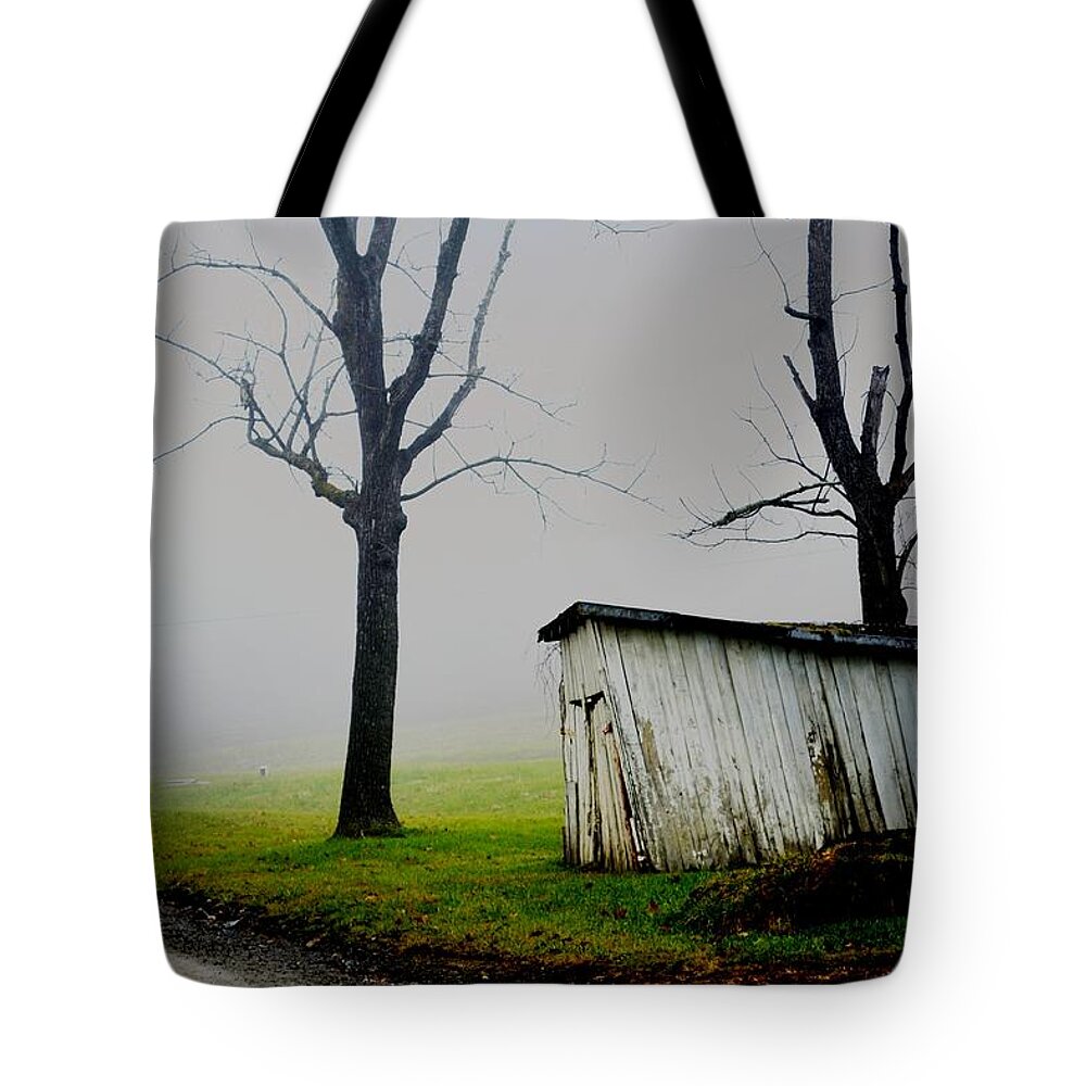 Old Barn Tote Bag featuring the photograph Slant by Carlee Ojeda