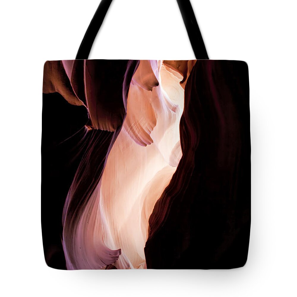 Antelope Tote Bag featuring the photograph Slot Canyon Arizona by Evie Carrier