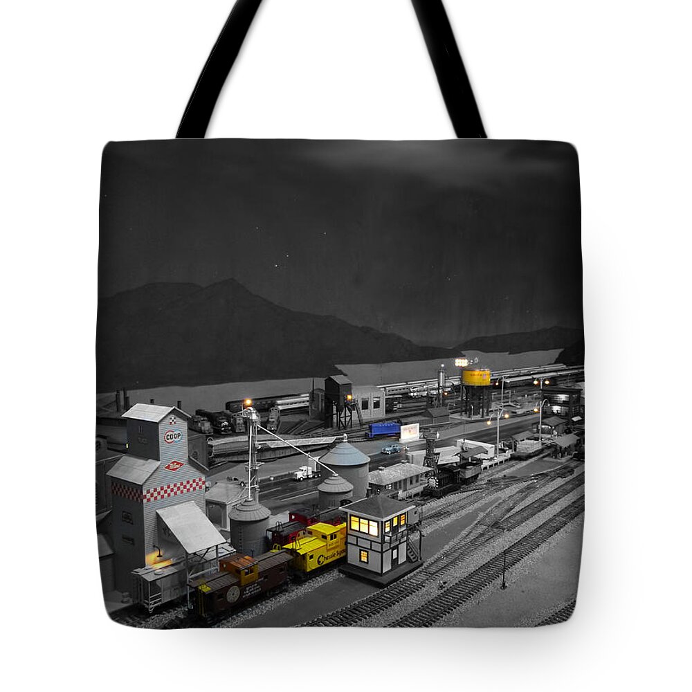 Small Tote Bag featuring the photograph Small World - Marshalling Yard by Richard Reeve
