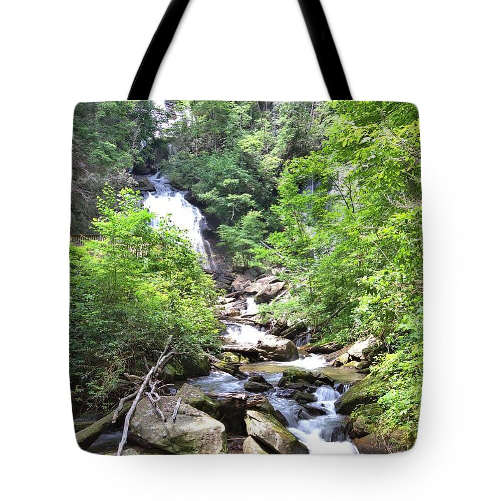 8805 Tote Bag featuring the photograph Smith Creek Downstream of Anna Ruby Falls - 3 by Gordon Elwell