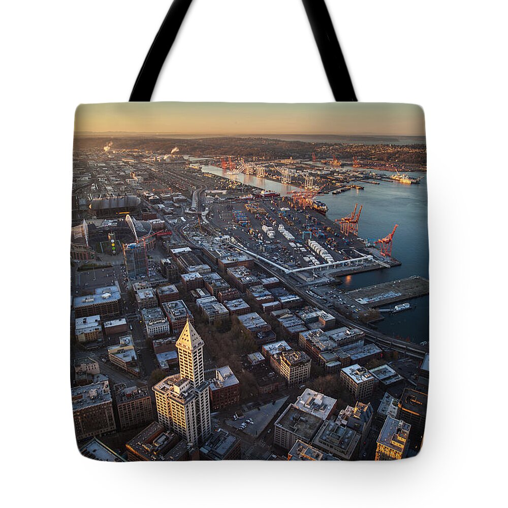 Port Of Seattle Tote Bags