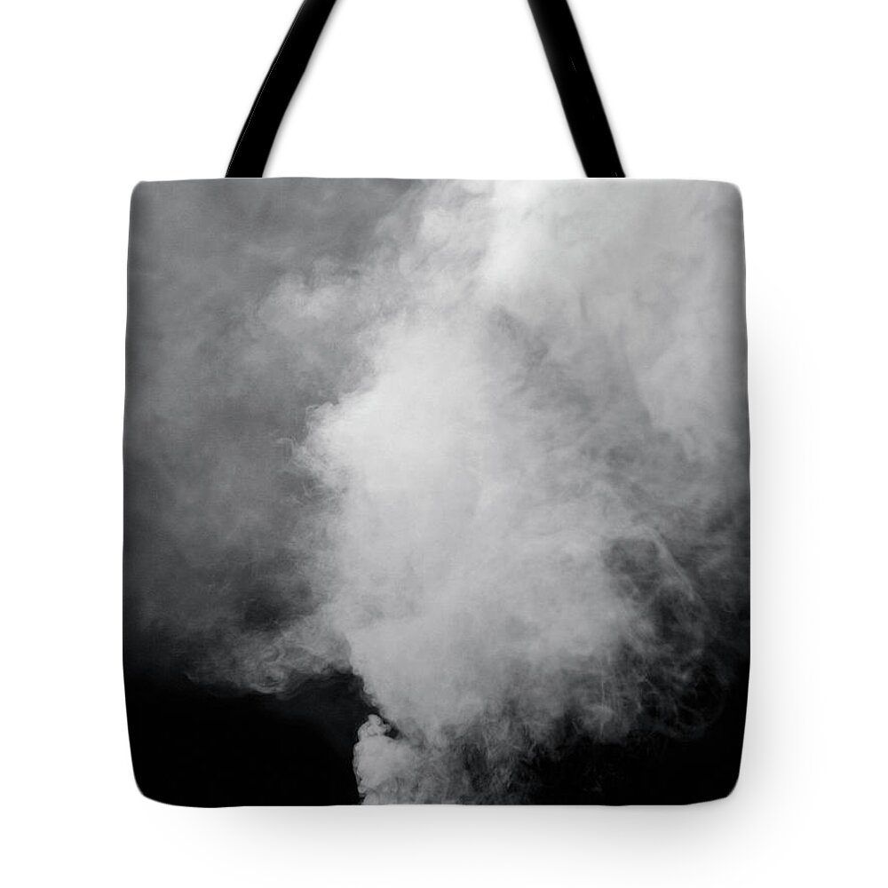 Outdoors Tote Bag featuring the photograph Smoke Billowing From Ground by Steven Puetzer