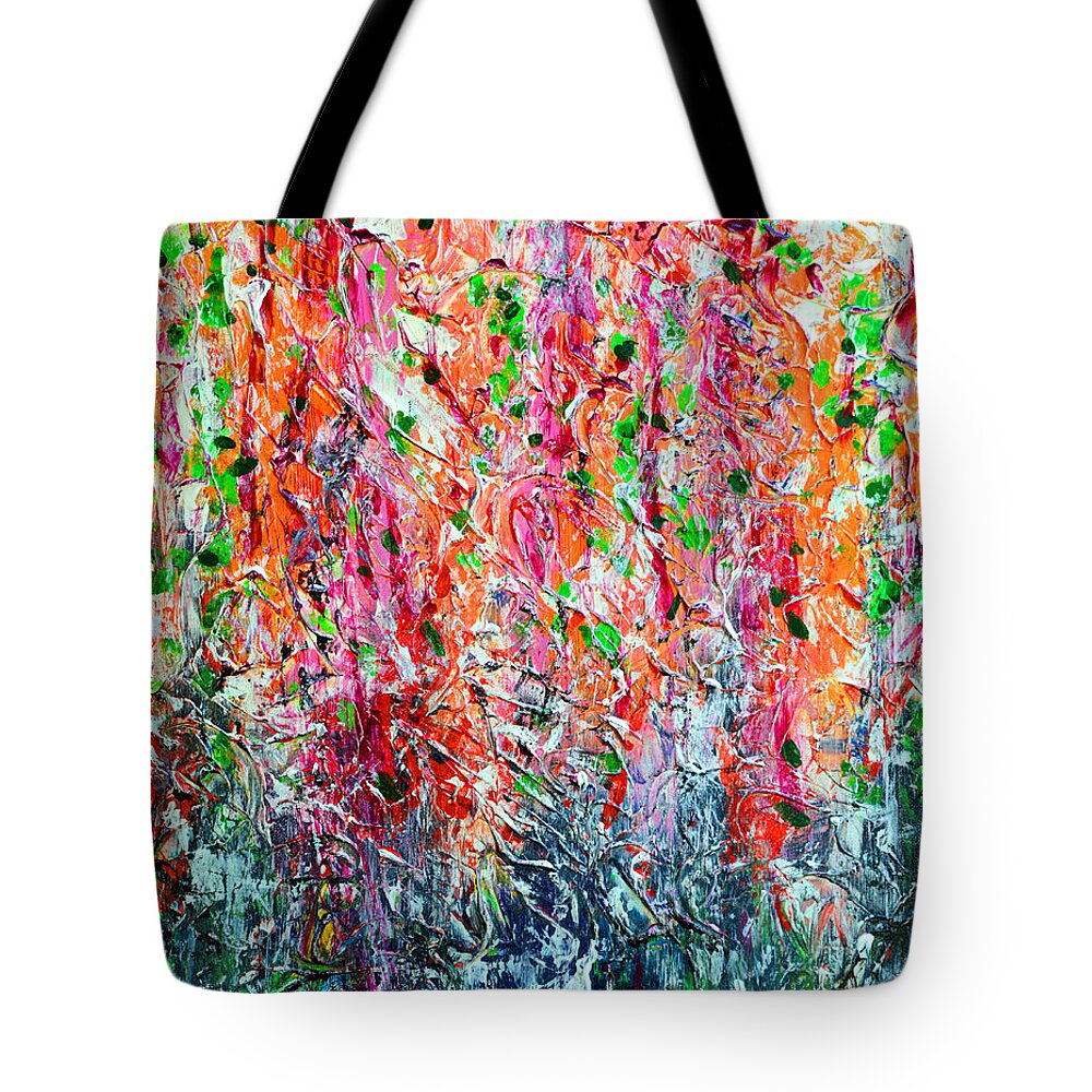 Snapdragons Tote Bag featuring the painting Snapdragons II by Alys Caviness-Gober