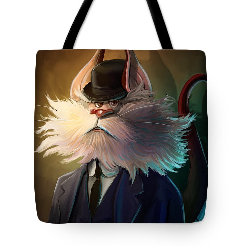 Thunder Cats Tote Bag featuring the painting Snarf by Brett Hardin