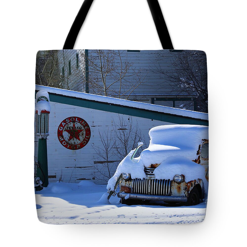 Christmas Cards Tote Bag featuring the photograph Snowed In by Marty Fancy
