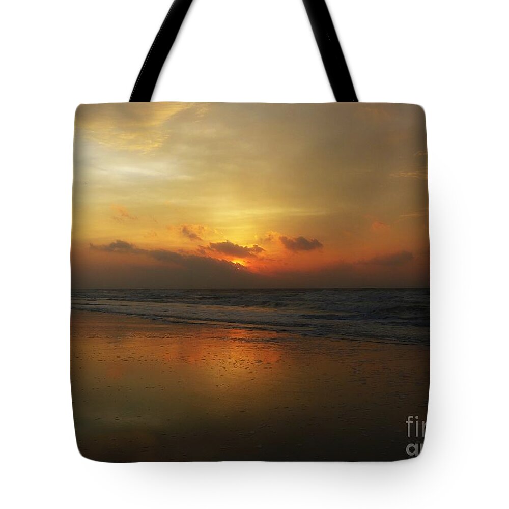 Sunrise Tote Bag featuring the photograph Time For Reflection by Jeff Breiman