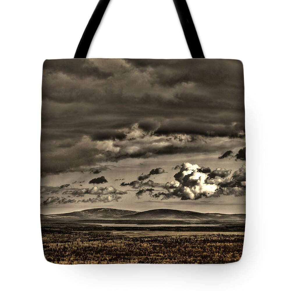 Hdr Tote Bag featuring the photograph So Close Yet So Far by Greg DeBeck