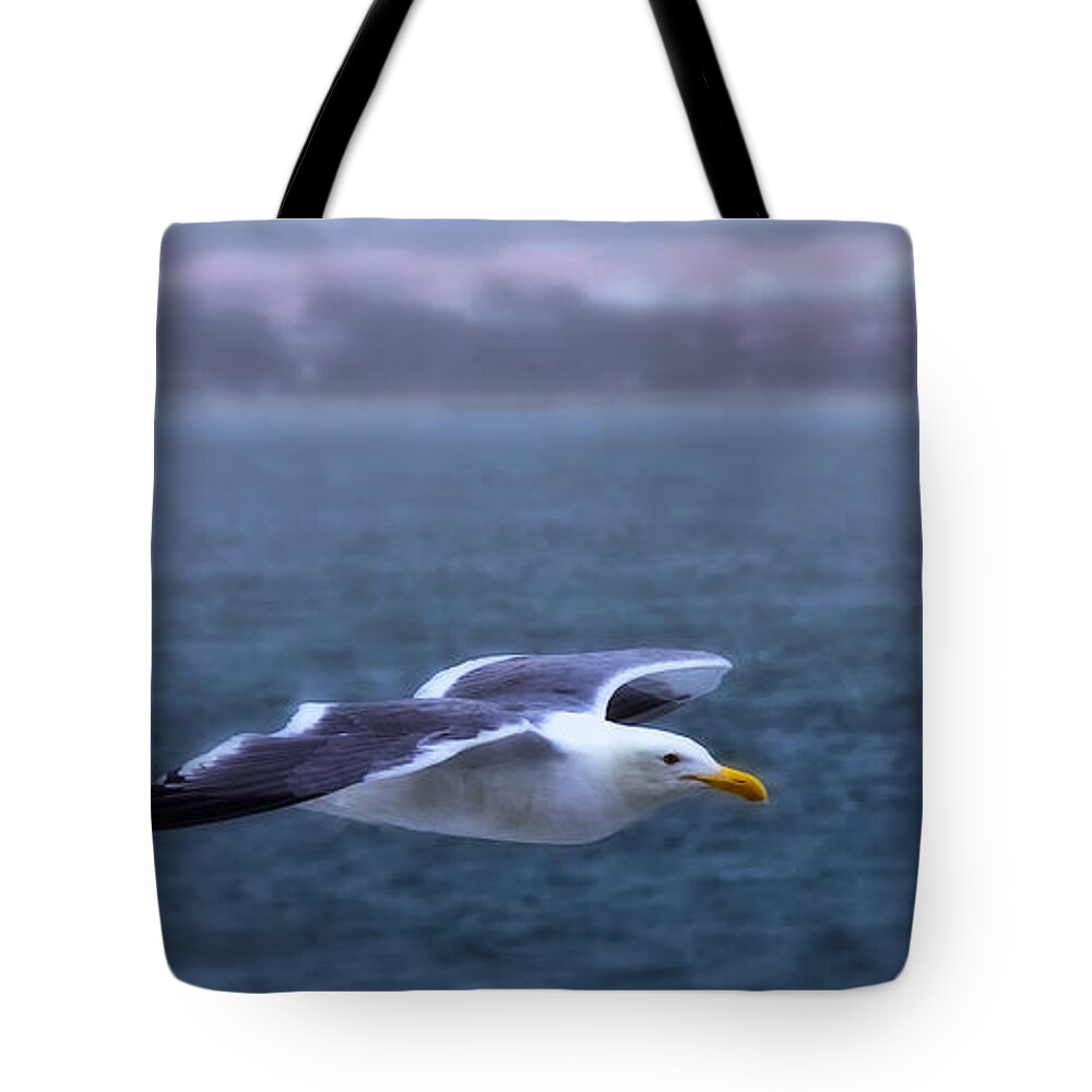 Seagull Tote Bag featuring the photograph Soar by Joe Ownbey