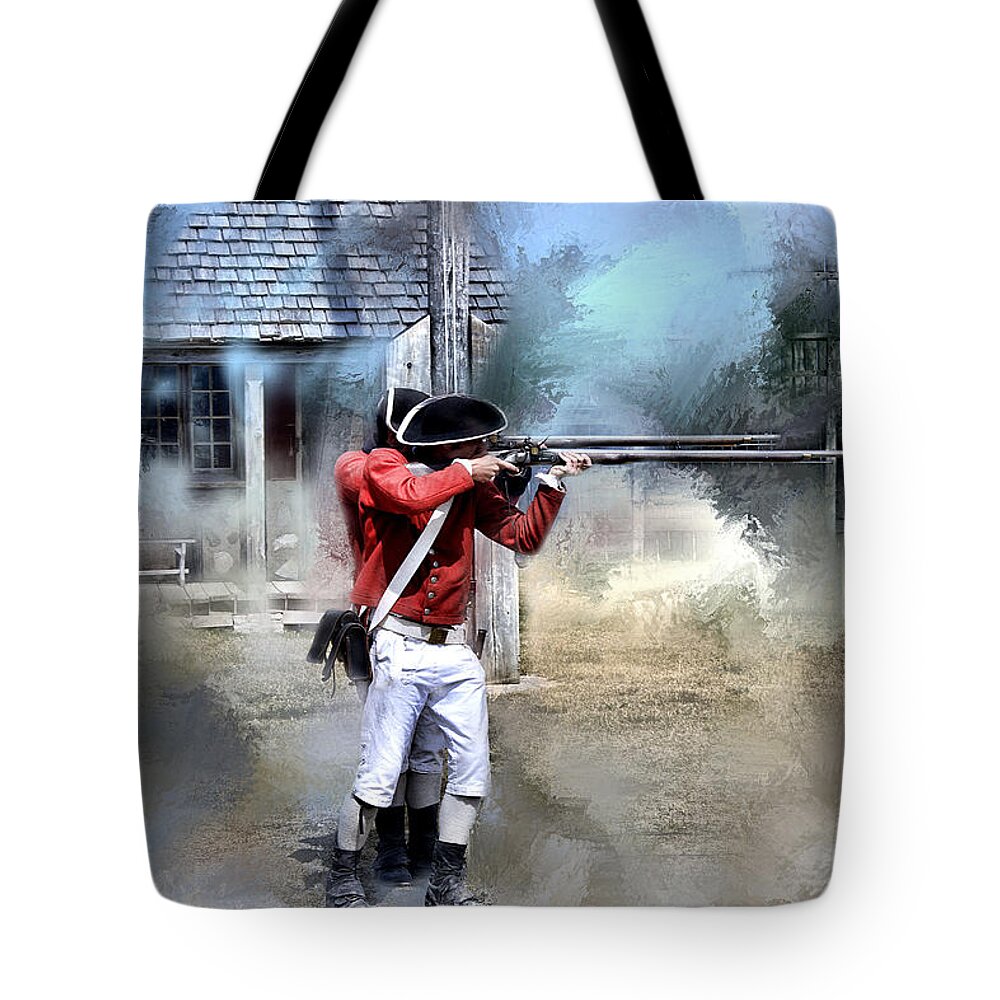 Evie Tote Bag featuring the photograph Soldiers of the King by Evie Carrier