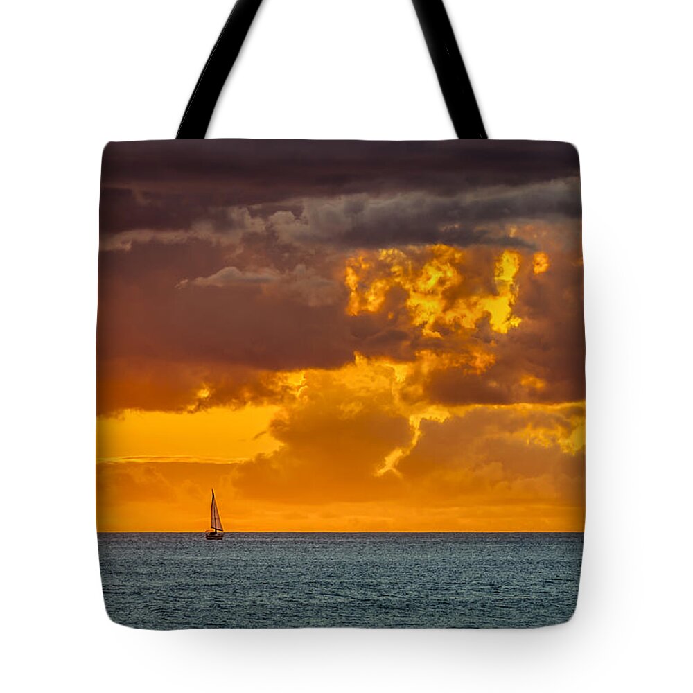 Sail Tote Bag featuring the photograph Solitude by Chris Austin
