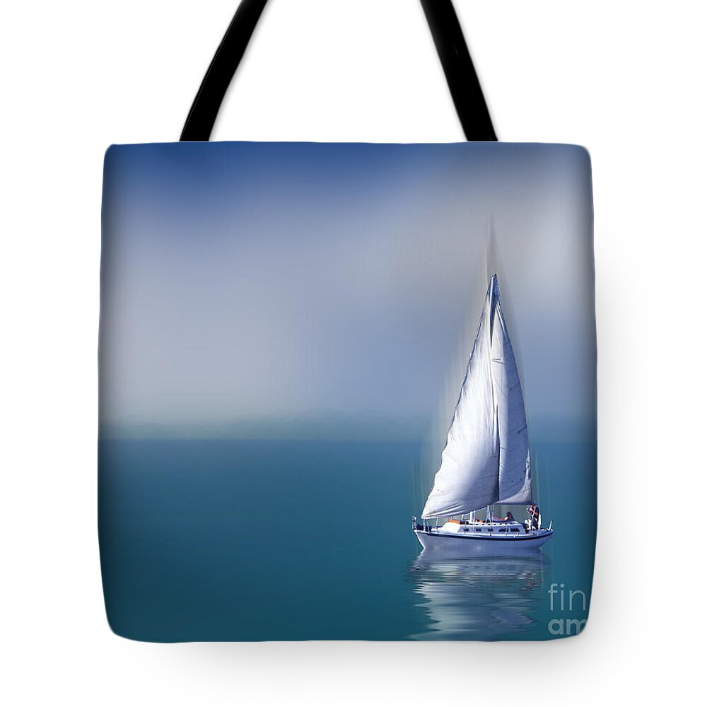 Solitude Tote Bag featuring the digital art Solitude by Shirley Mangini