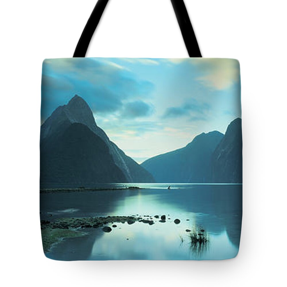 Photography Tote Bag featuring the photograph South Island, Milford Sound, New Zealand by Panoramic Images