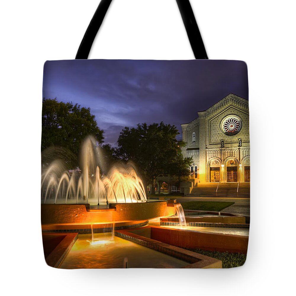 Tim Stanley Tote Bag featuring the photograph South Main Baptist Church by Tim Stanley