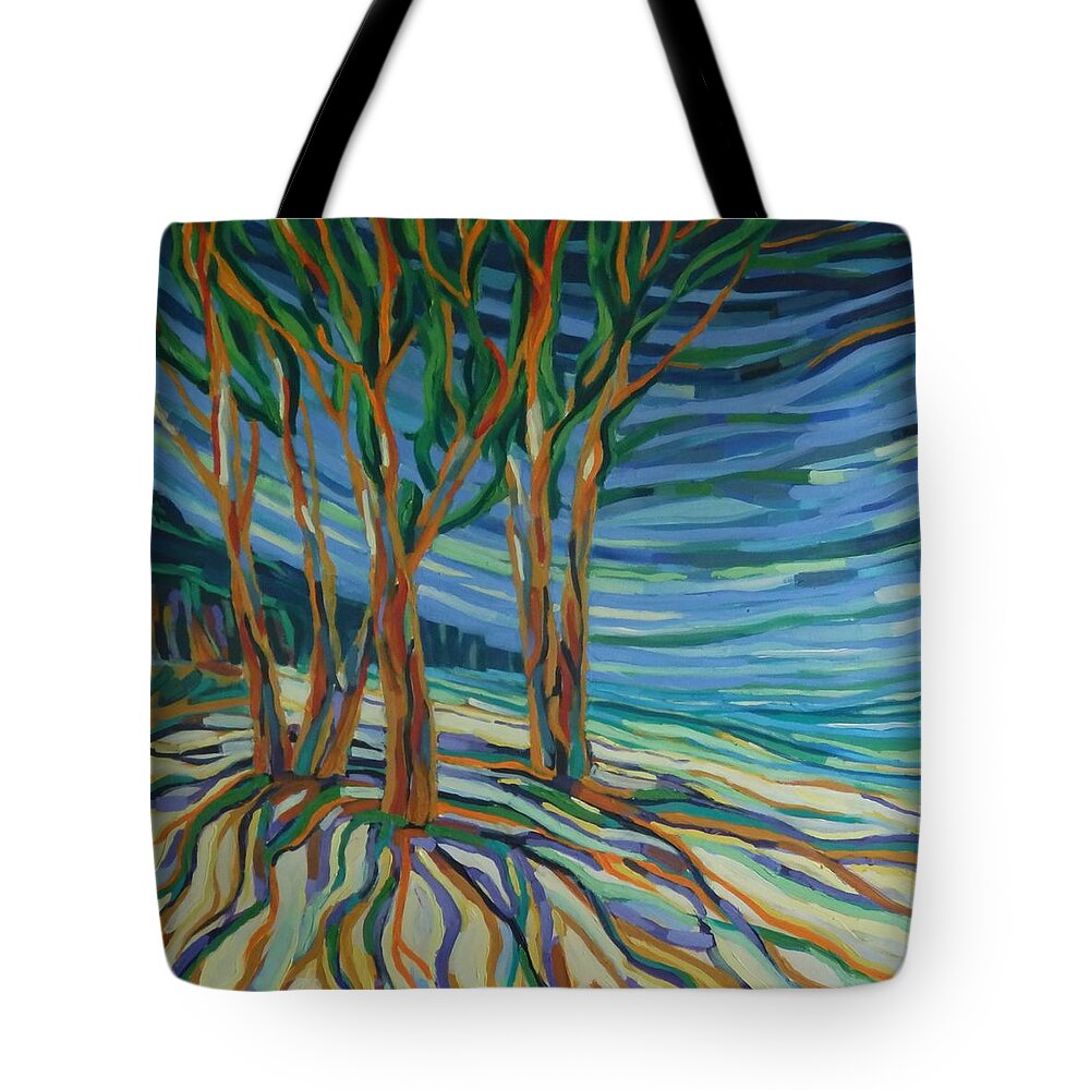 Wet Tropics Tote Bag featuring the painting South of Mossman by Zofia Kijak