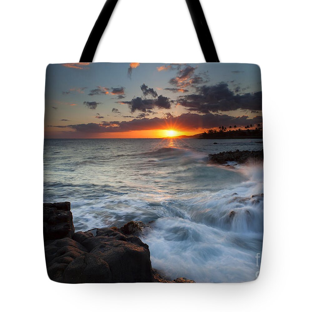 Waves Tote Bag featuring the photograph South Shore Waves by Michael Dawson