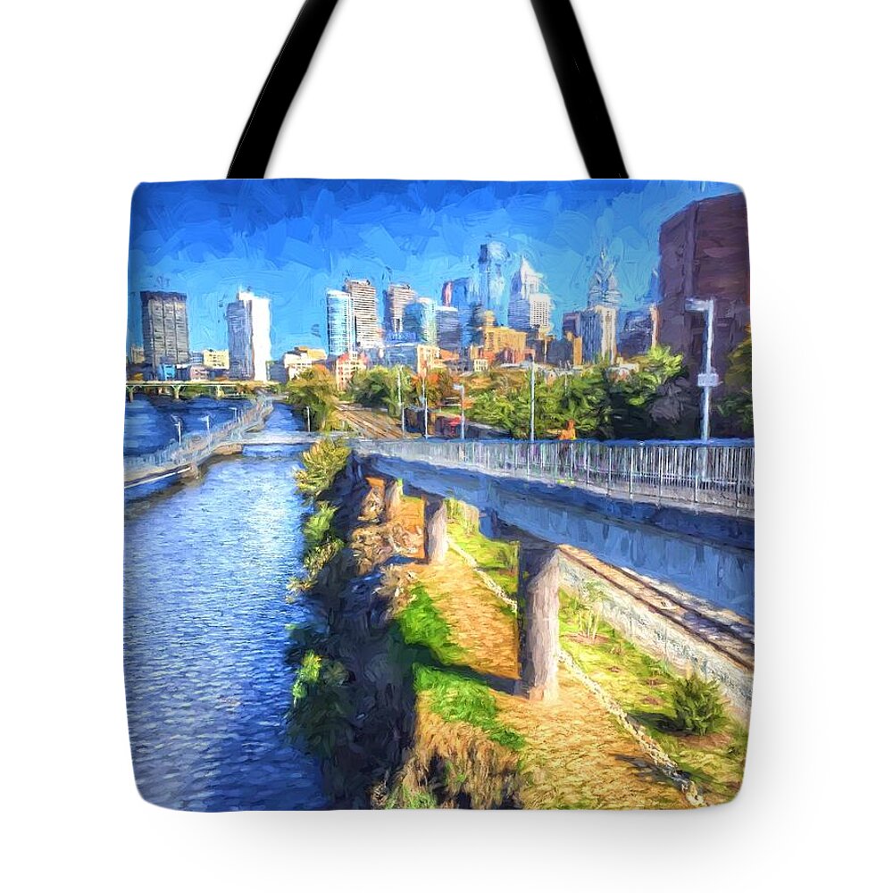 Philadelphia Tote Bag featuring the photograph South Street Walk by Alice Gipson