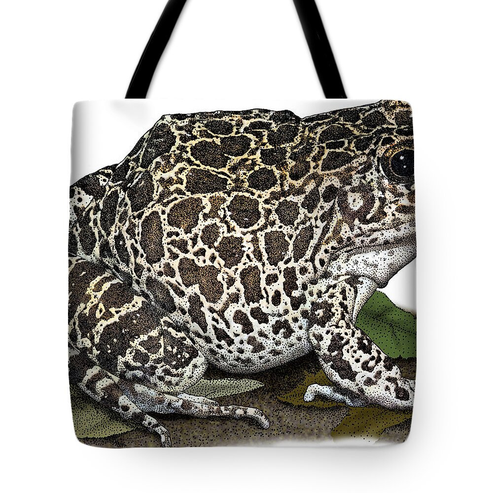 Southern Crawfish Frog Tote Bag featuring the photograph Southern Crawfish Frog, Illustration by Roger Hall