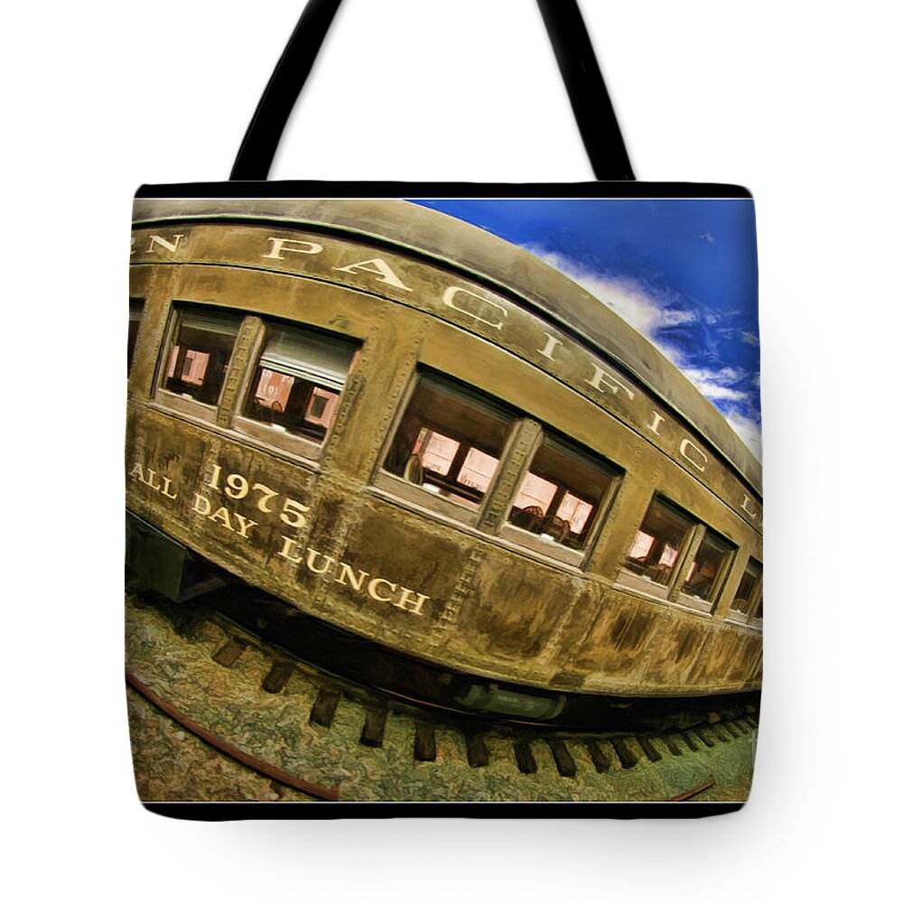 Railway Tote Bag featuring the photograph Southern Pacific 1975 All Day Lunch by Blake Richards