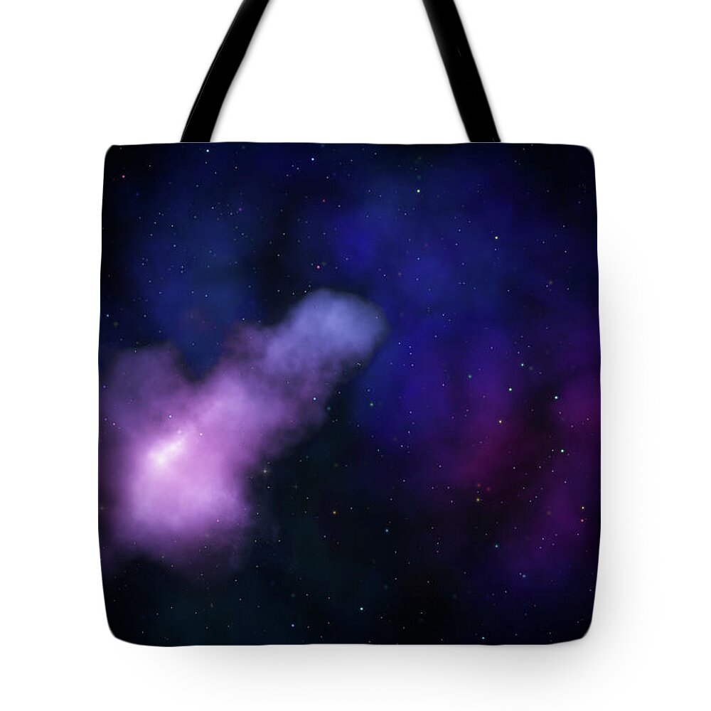 Galaxy Tote Bag featuring the photograph Space by Dem10