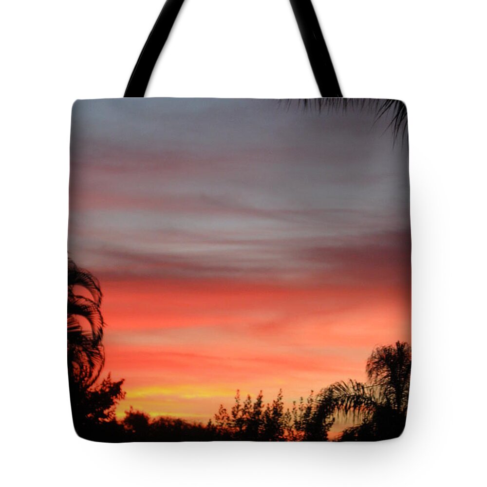 Spectacular Sky View Tote Bag featuring the photograph Spectacular Sky View by Oksana Semenchenko