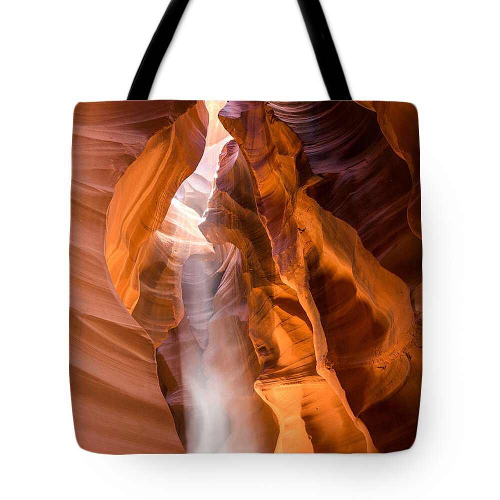 Navajo Nation Tote Bag featuring the photograph Spirit Walker by Tassanee Angiolillo