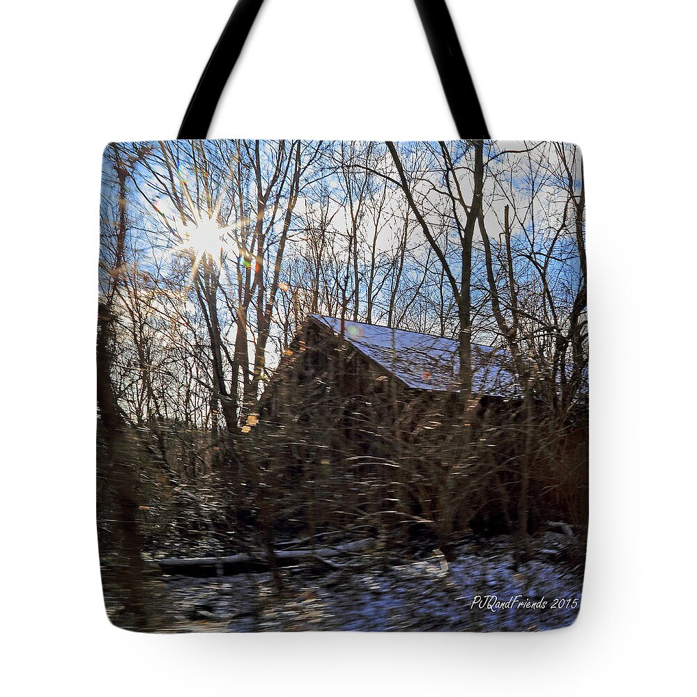 Spirited Barn Tote Bag featuring the photograph Spirited Barn by PJQandFriends Photography