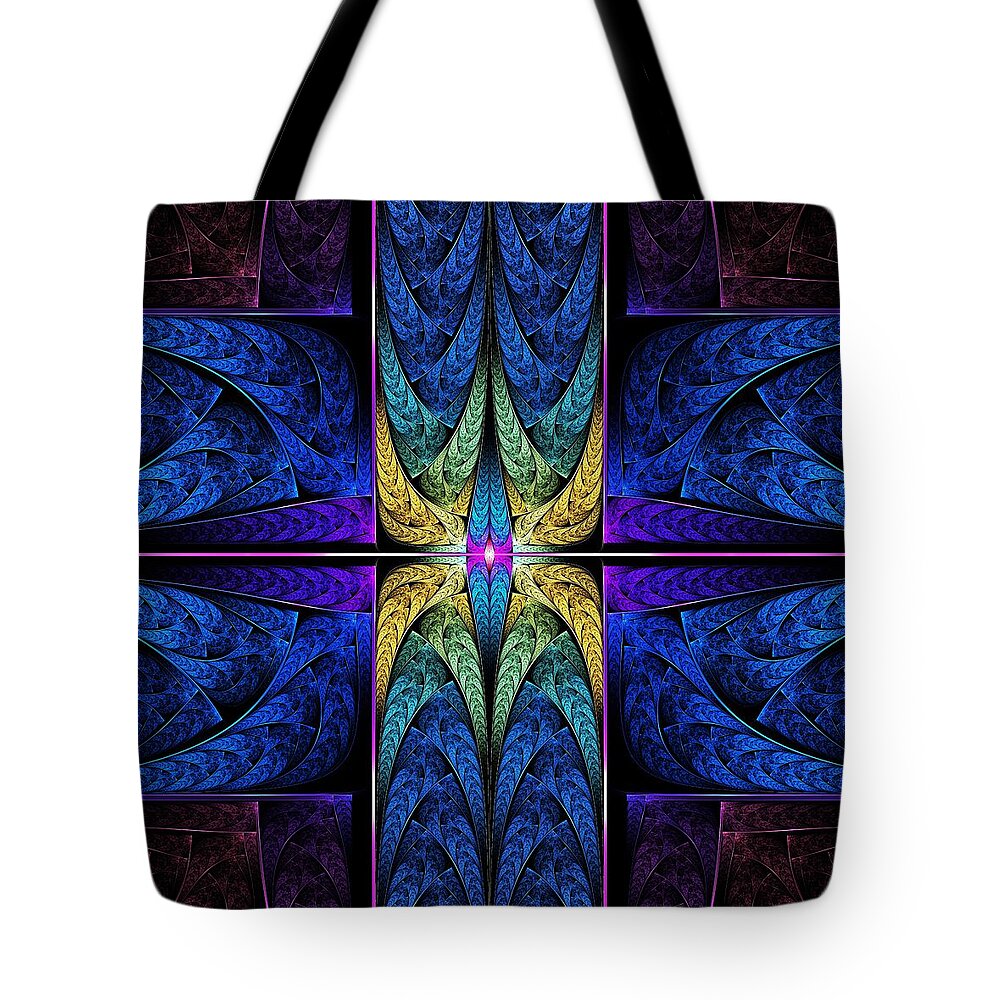 Fractal Tote Bag featuring the digital art Spiritual One by Lyle Hatch
