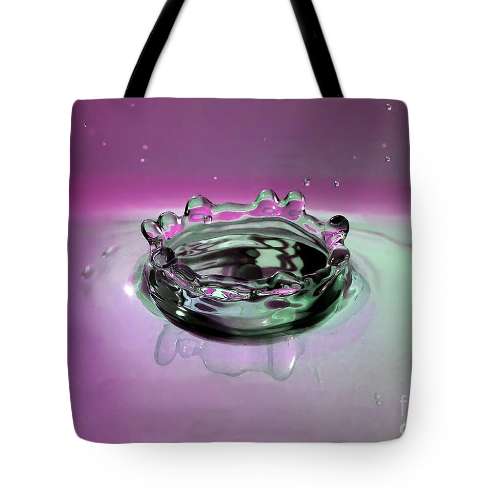 Purple Tote Bag featuring the photograph Splash of Purple by Rick Kuperberg Sr