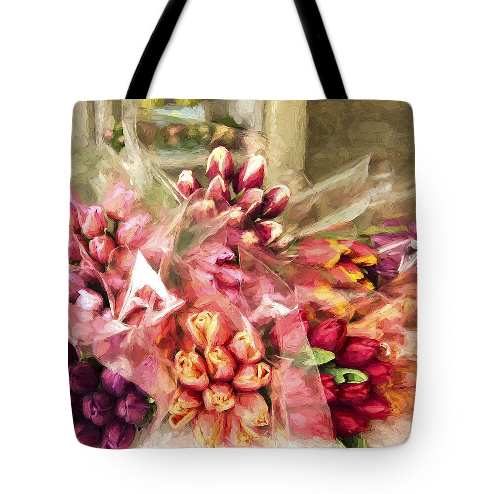 Spoken Without Sound Tote Bag featuring the painting Spoken Without Sound - Flower Art by Jordan Blackstone