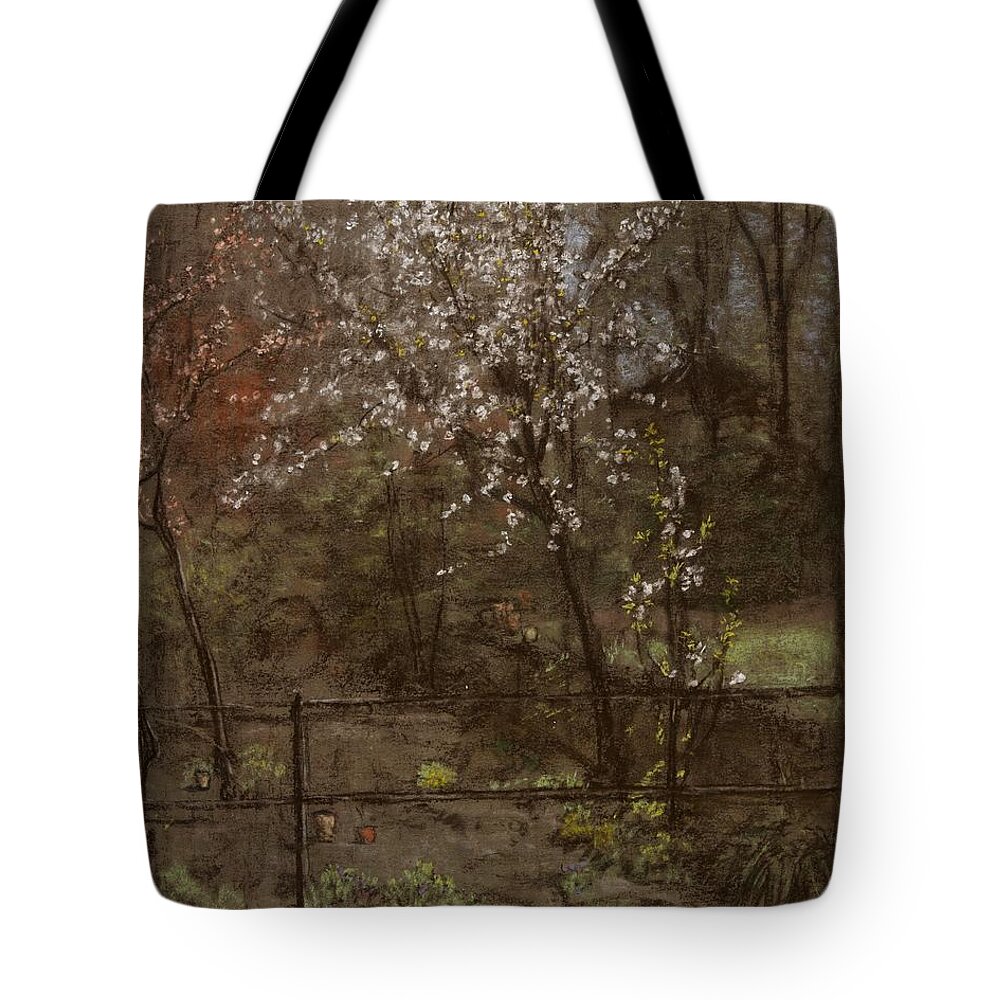 Blossom Tote Bag featuring the pastel Spring Blossoms by Henry Muhrmann