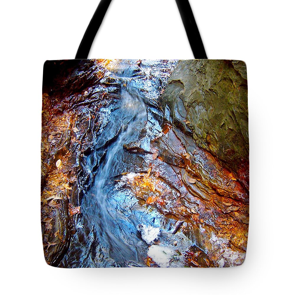 Water Tote Bag featuring the photograph Spring Cleaning by Pamela Clements