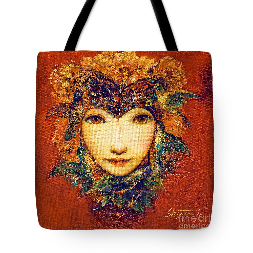 Spring Artwork Tote Bag featuring the painting Spring II by Shijun Munns