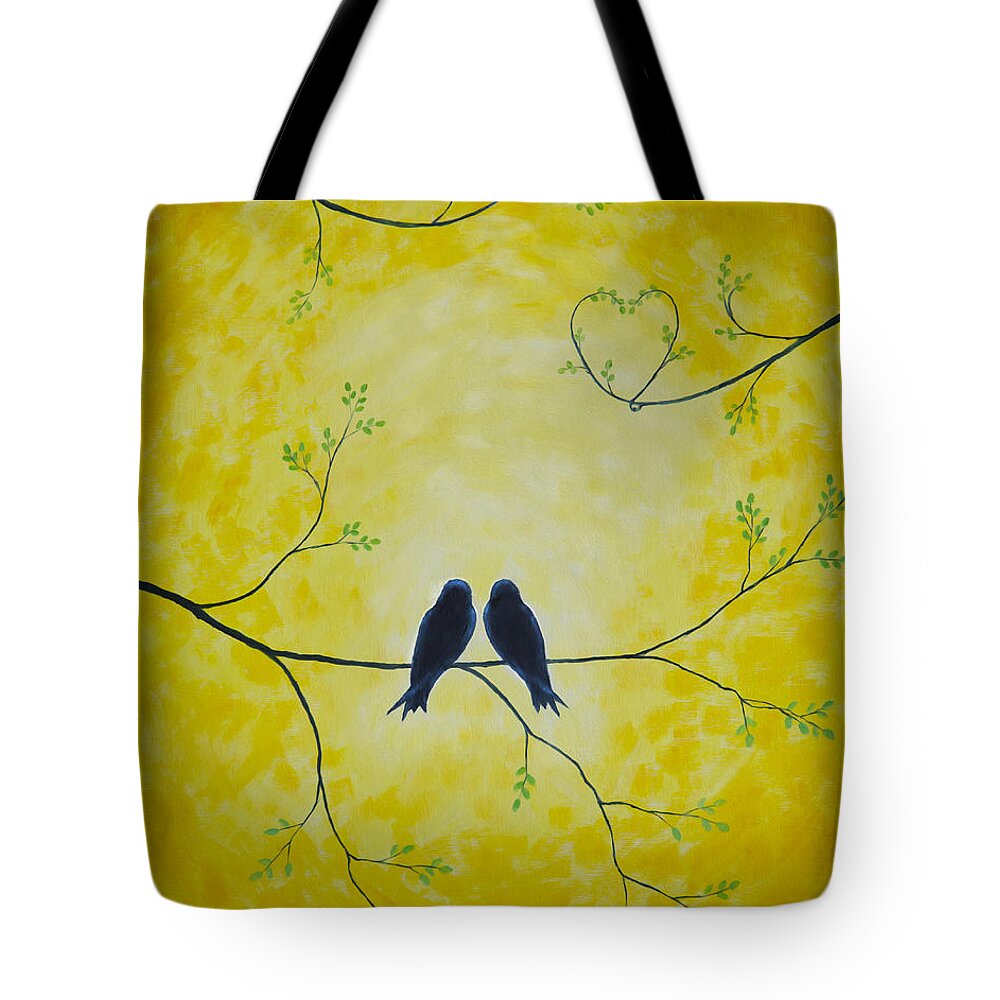 Art Tote Bag featuring the painting Spring is a time of love by Veikko Suikkanen