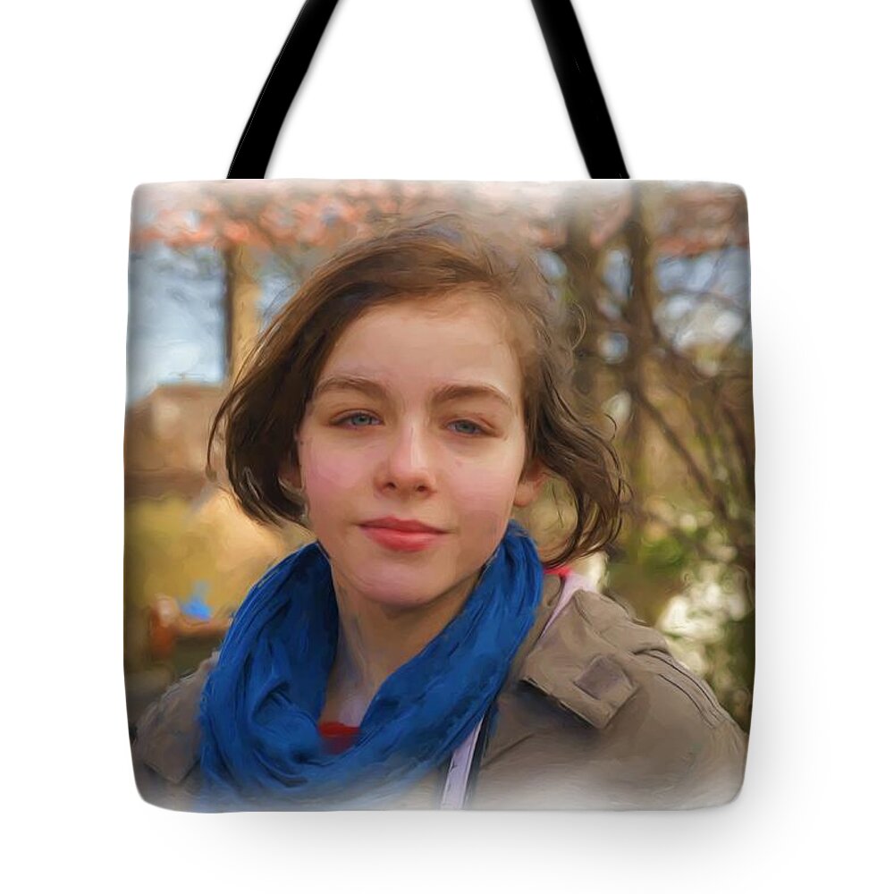 Portrait Tote Bag featuring the photograph Spring Wind of Change by Elena Perelman