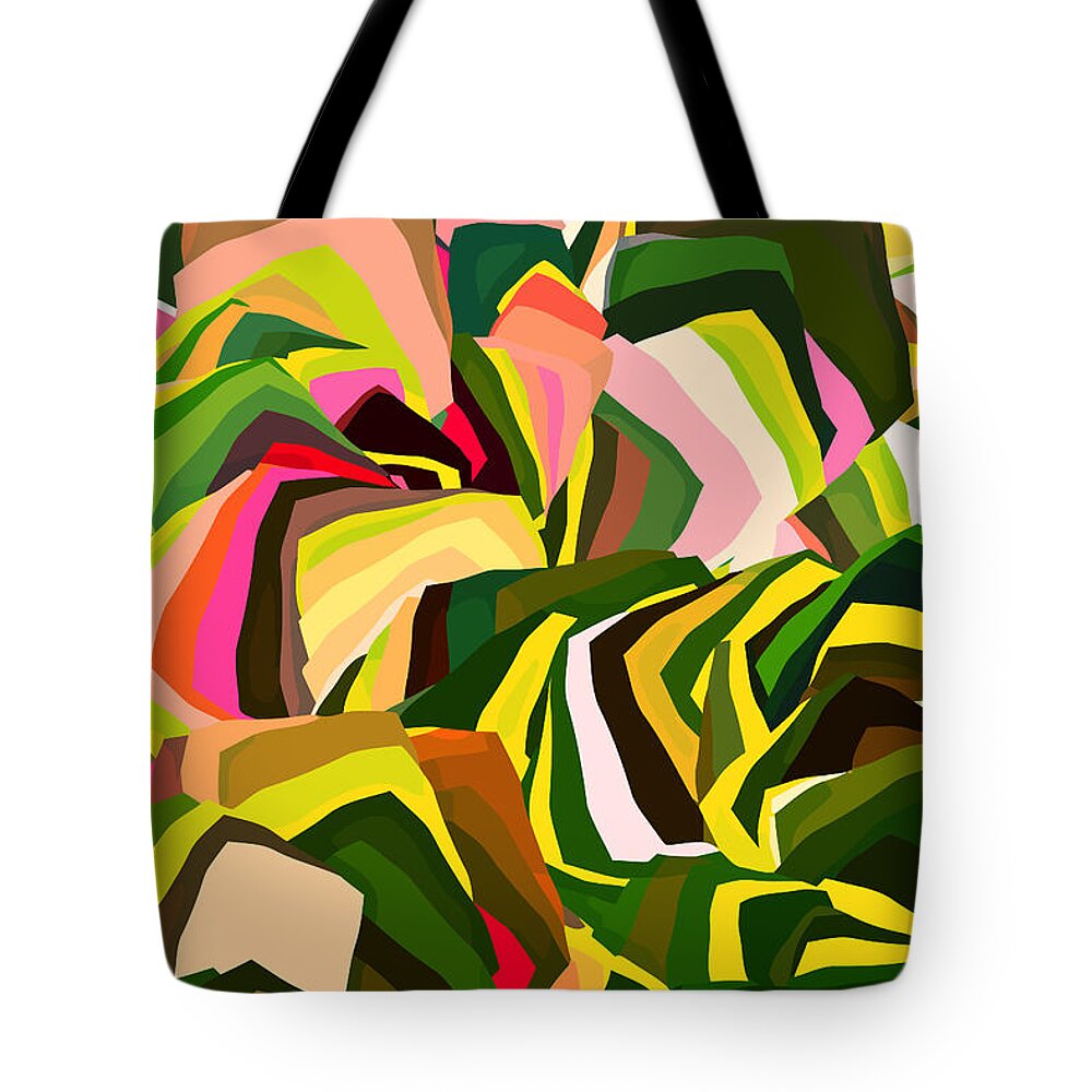 Digital Tote Bag featuring the digital art Square Root 1 by Artcetera By   LizMac