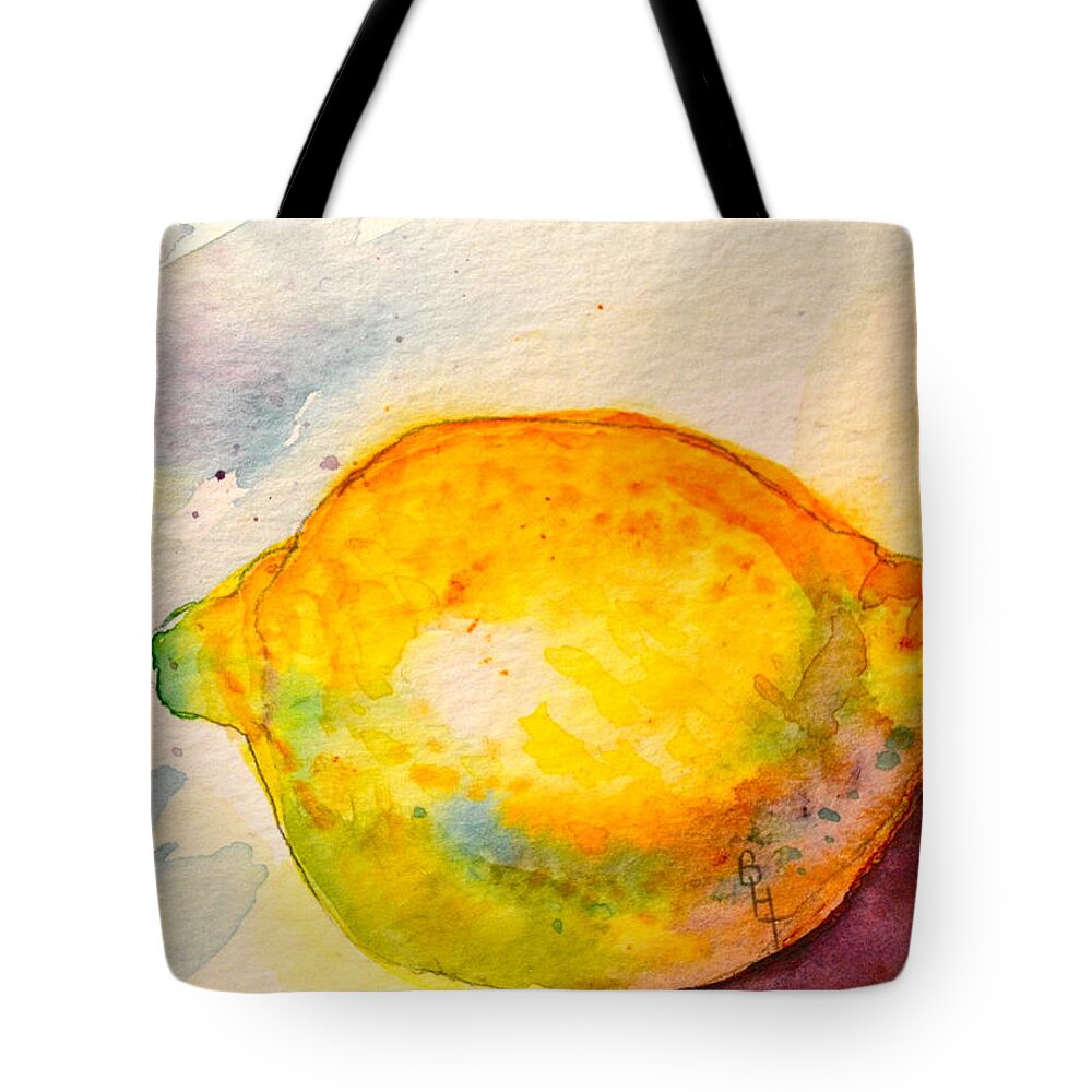 Squeeze Tote Bag featuring the painting Squeeze by Beverley Harper Tinsley