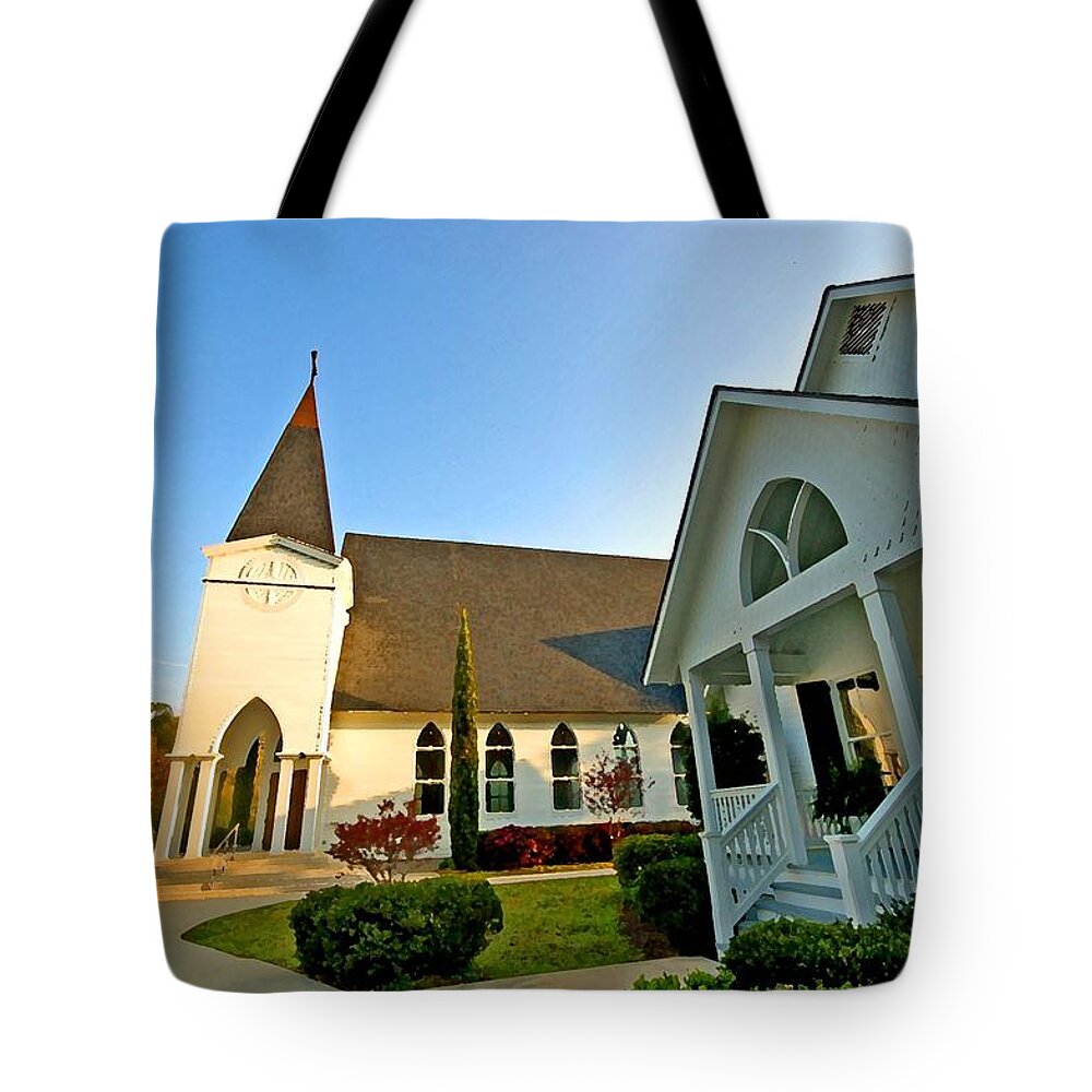 Alabama Tote Bag featuring the digital art St. Francis - Front 3 by Michael Thomas