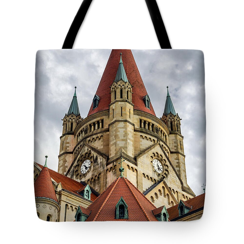 St Tote Bag featuring the photograph St. Francis of Assisi Church in Vienna by Pablo Lopez