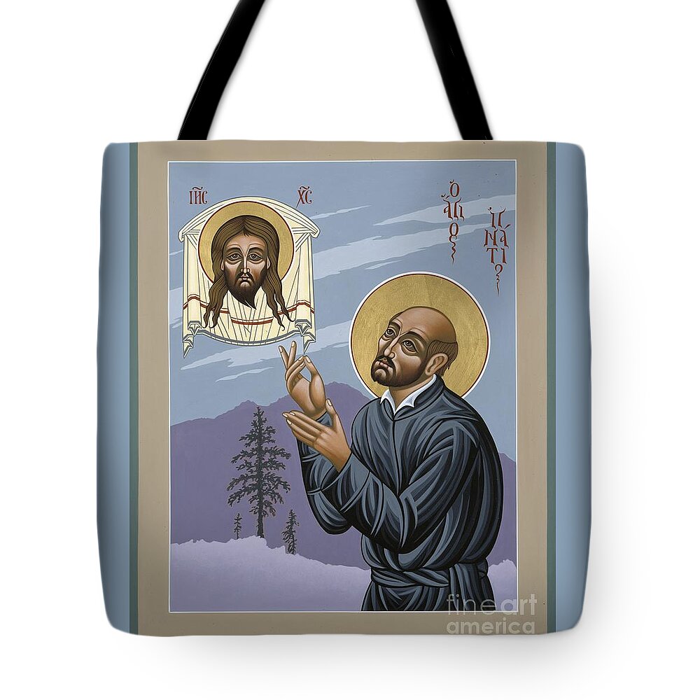 St. Ignatius Tote Bag featuring the painting St. Ignatius Amidst Alaska 141 by William Hart McNichols