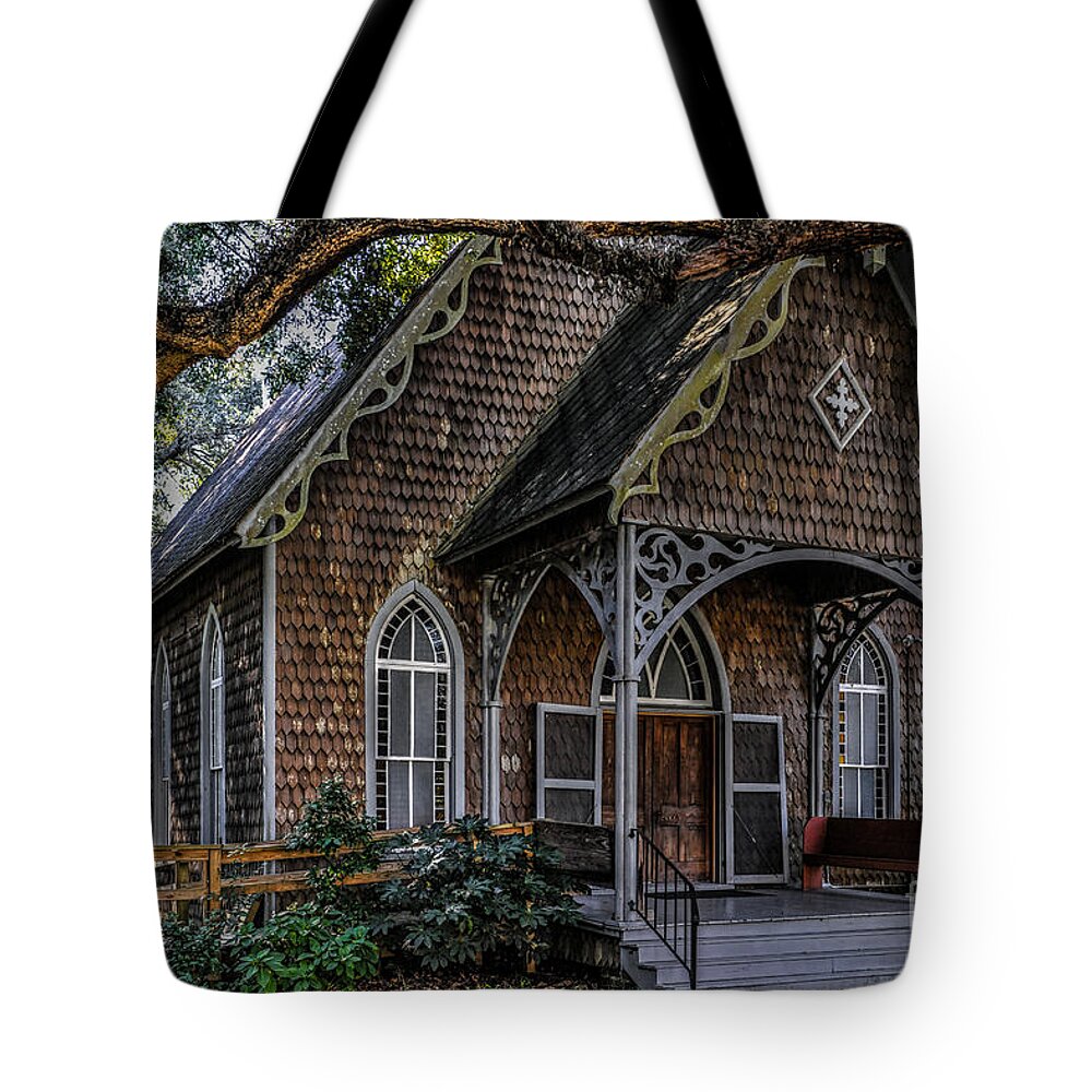 St. James Episcopal Church Tote Bag featuring the photograph St. James Episcopal Church in McCellanville SC by Dale Powell