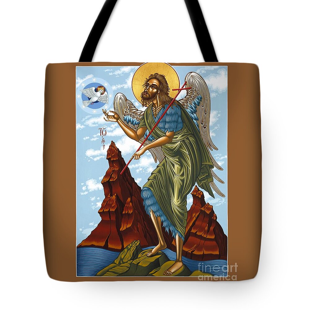 Medjugorje Tote Bag featuring the painting St. John the Forerunner also The Baptist 082 by William Hart McNichols