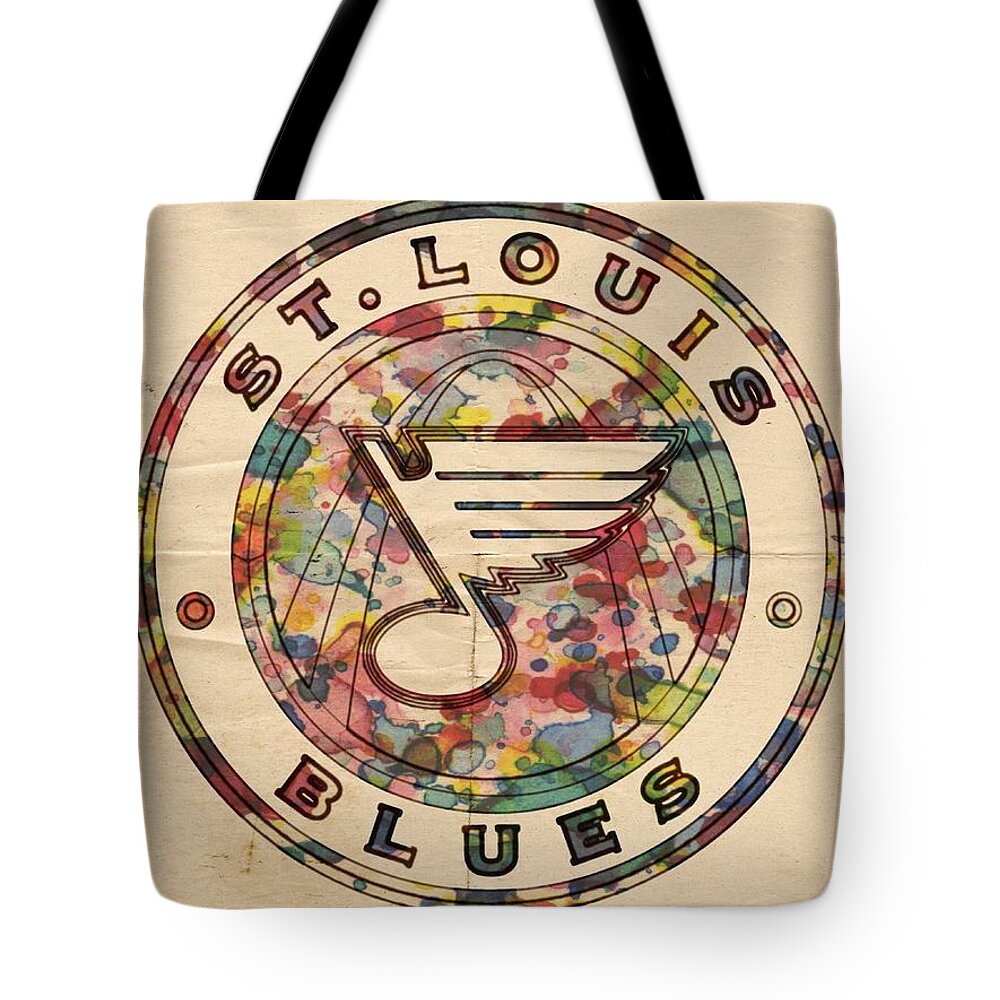 St Louis Blues Vintage Poster Tote Bag